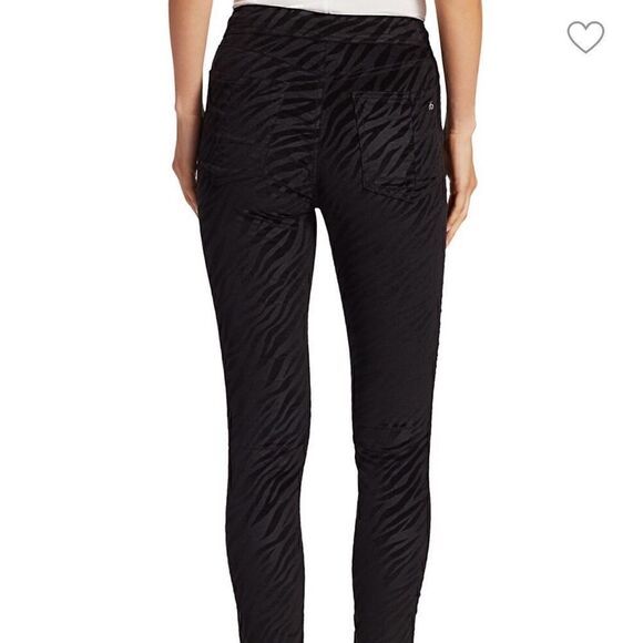 Rag & bone | Nina High-Rise Zebra-Stripe Ankle Skinny Jeans - Picture 2 of 10